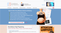 Desktop Screenshot of countdownmypregnancy.com